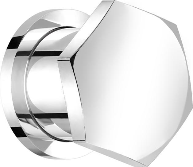 Star Piercing Flesh Plug silber Hexagon mit O-Ring (Chirurgenstahl 316L, ohne Messing)