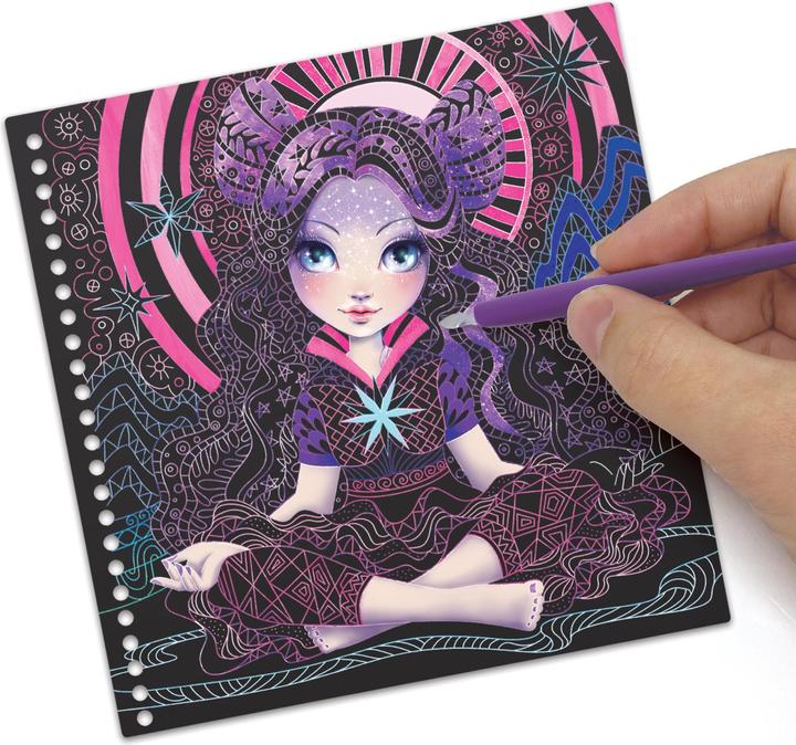 Actual product image Nebulous Stars Zen scratch & draw art