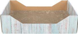 Produktbild Trixie Scratching bed, cardboard, catnip, 45×12×33 cm, Türkis (33 cm, Türkis)