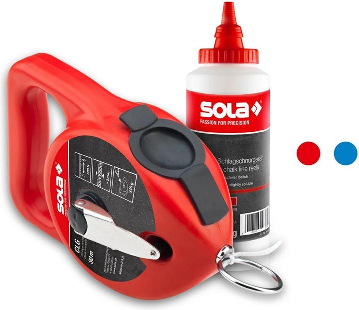 MGA SOLA CLG Set di cordoni per marcatura ROSSO I Cordone per marcatura con gesso in un pratico set |30