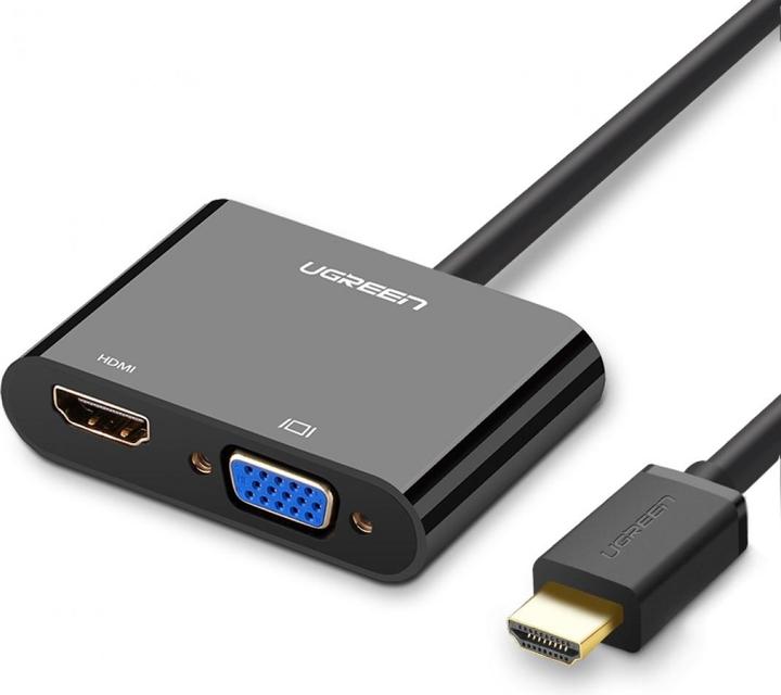 Actual product image Ugreen HDMI to HDMI / VGA Adapter with Audio (HDMI, 3 cm)