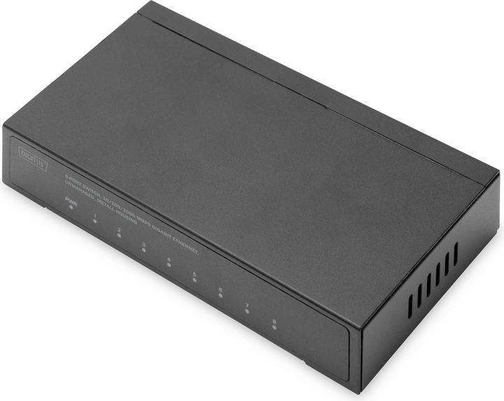 Produktbild Digitus 8-Port Gigabit Switch, Desktop, Unmanaged, Metallgehäuse (8 Ports)