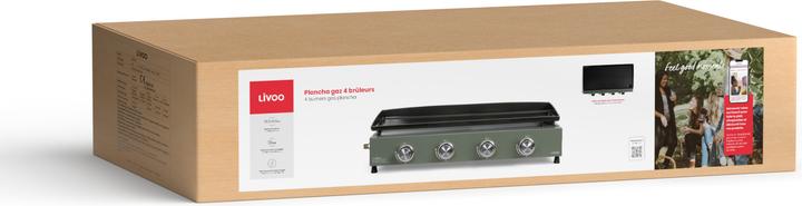 Actual product image Livoo 4 burners gas plancha (10 kW)