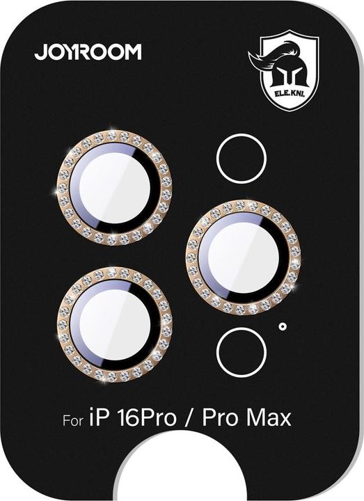 Actual product image Joyroom JR-MSJ0310 Camera Lens Protector for iP16 pro/16 Pro Max-Bronze (1 Piece, Apple iPhone 16 Pro Max, Apple iPhone 16 Pro)