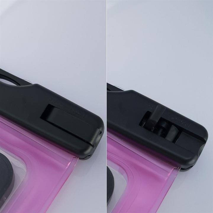 Actual product image Hurtel Waterproof pouch phone bag for swimming pool transparent (Smartphones up to 6.5 inches)