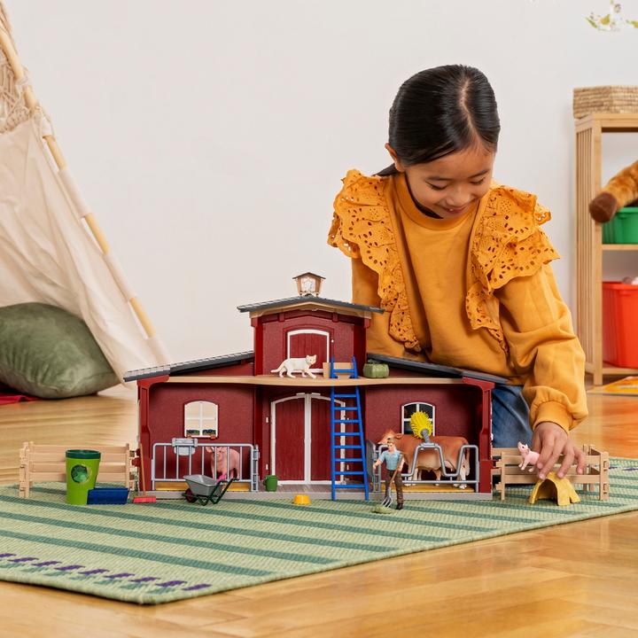 Actual product image Schleich Barn with animals and accessories