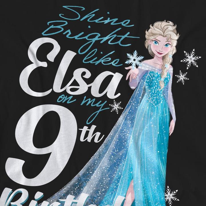Produktbild Disney Frozen Bright Like Elsa TShirt 9 Geburtstag (XXL)