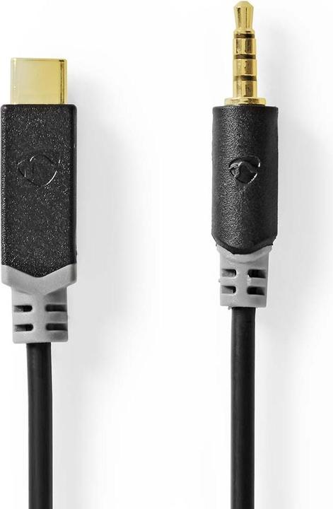 Immagine prodotto Nedis Adattatore USB-C™ | USB 2.0 | Spina USB-C™ | Spina da 3,5 mm | 1,00 m | Rotondo | Placcato in oro | (1 m, USB)