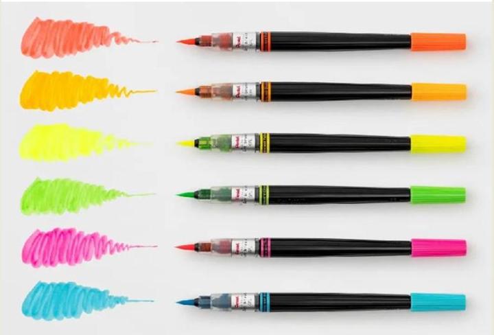 Image du produit Pentel Feutre Color Brush Neon color edition, rose (Pink)