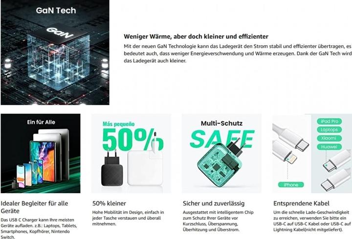 Productafbeelding Ugreen USB-C GaN lader (65 W)