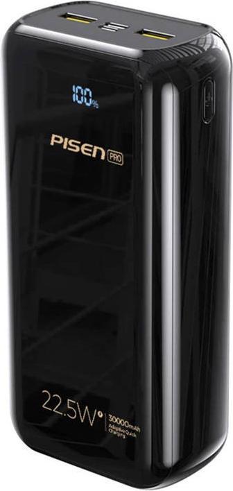 Actual product image Pisen Powerbank BL-D99LS 30000mAh 22.5W (black) (30000 mAh, 22.50 W, 22.50 Wh)