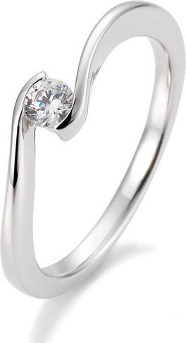 Produktbild Breuning Ring Schwung 0,05-0,30ct. (48, 585/14 K Gold)
