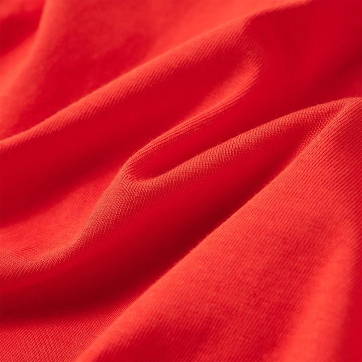 Image du produit VidaXL T-shirt manches longues enfant rouge 140,Composition : 100 % coton,Couleur (140)
