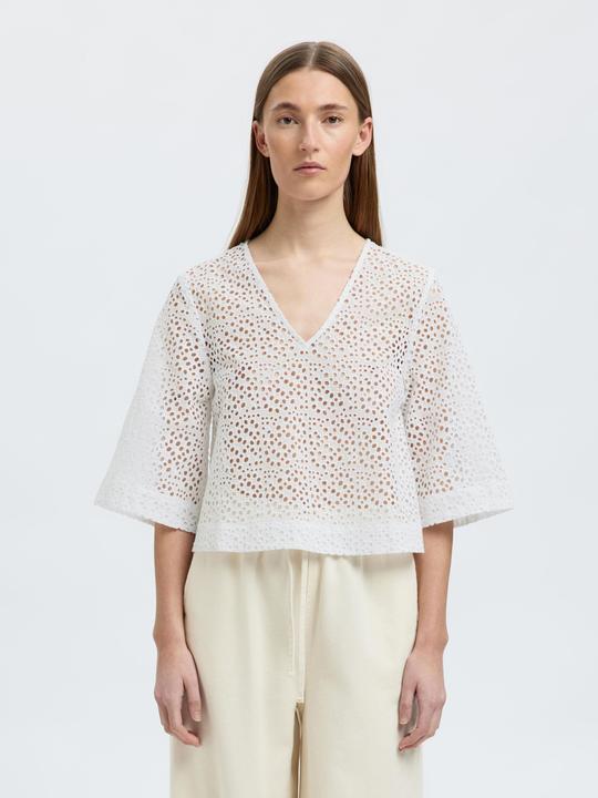 Produktbild Selected Femme Broderie Anglaise Crop Top (36)