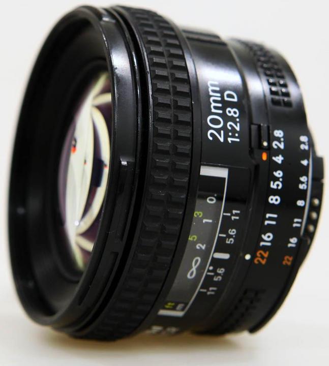 Actual product image Nikon Lens 20mm, f/2.8D AF Nikkor - (EU) (Nikon F, full size)