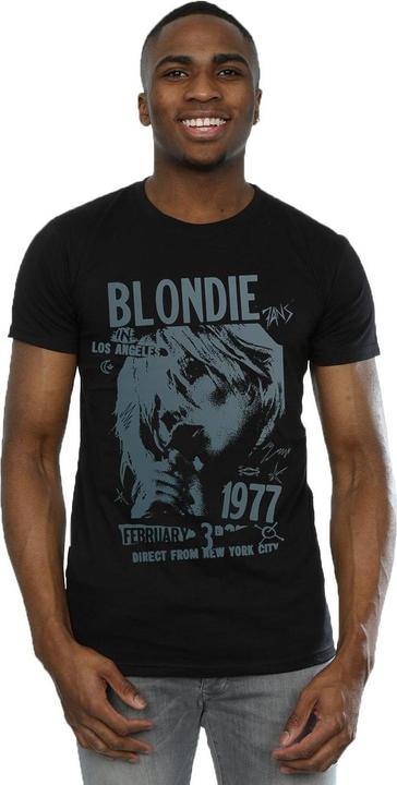 Actual product image Blondie Mens Tour 1977 Chest T-Shirt (5XL)