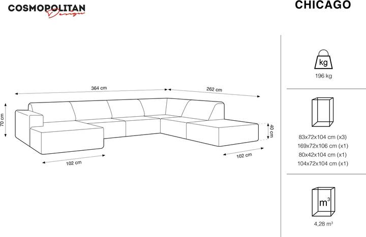 Immagine prodotto Cosmopolitan Design Chicago (Divani componibili)