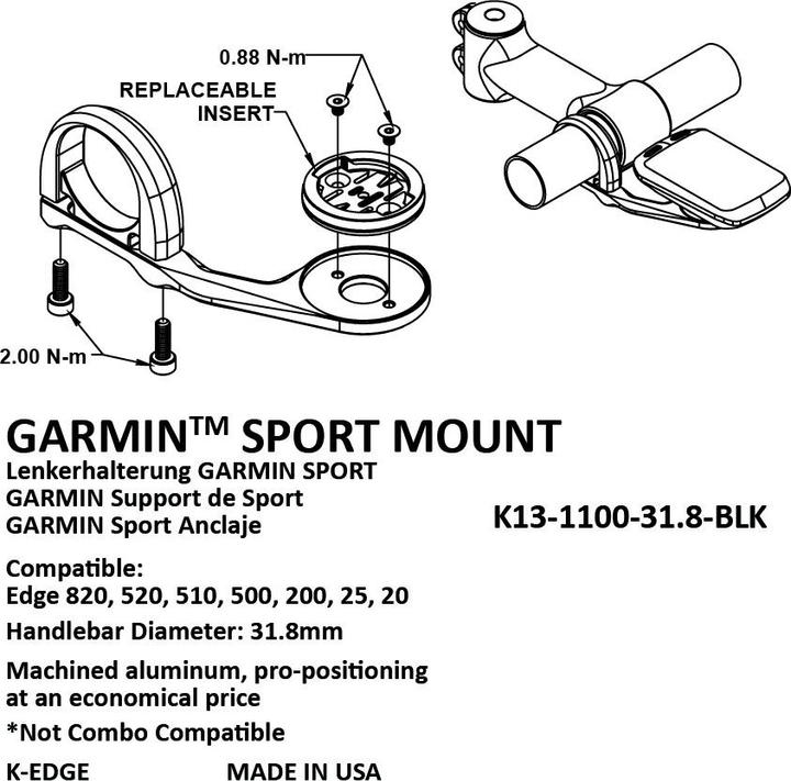 Produktbild K-Edge Halterung Computer Sport Mount
