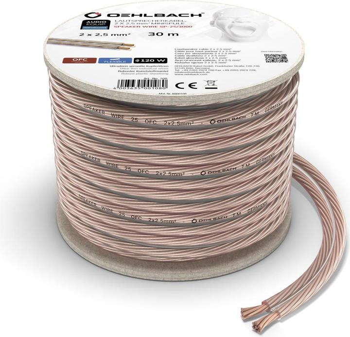 Actual product image Oehlbach Speaker Wire Sp25 (30 m, 2.50 mm²)