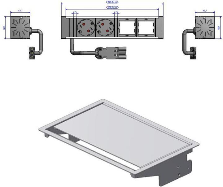 Actual product image Bachmann CONEO SET 2x earthing contact 2x ABD silver-coloured (2 x, 0.20 m)