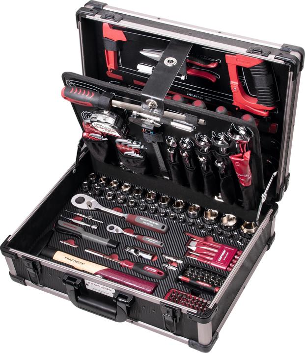 Kraftwerk Professional aluminium tool case (263 pieces)