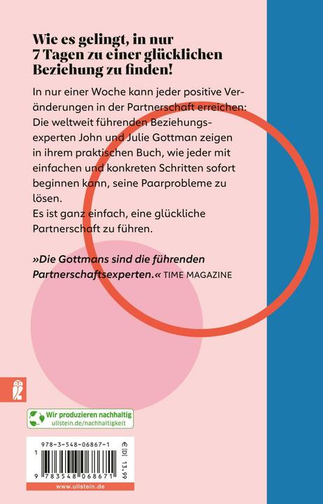 Produktbild Das 7-Tage-Rezept für erfüllte Liebe (Deutsch, Julie Schwartz Gottman, John M. Gottman, Christa Broermann, 2024)