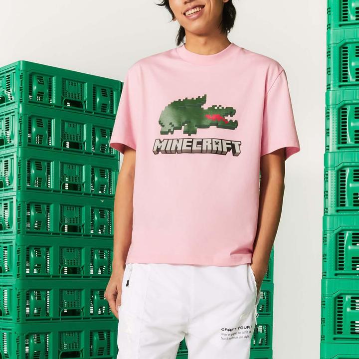 Actual product image Lacoste Unisex Adult Minecraft T-Shirt (XS)