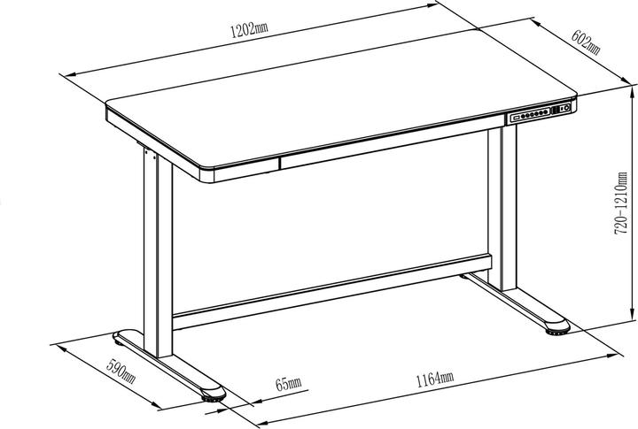 Actual product image Digitus Markus (120 x 60 cm)