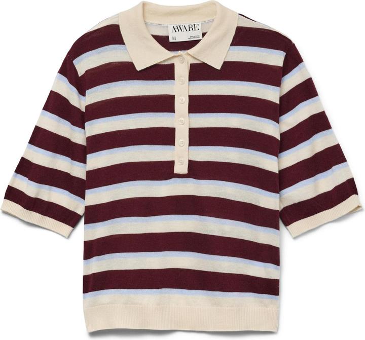 Produktbild Vero Moda AWSIKITA Gestricktes Poloshirt Polo (L)