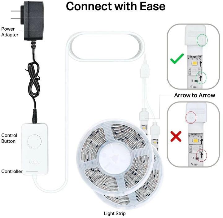 Immagine prodotto TP-Link Tapo L930-10) (Multicolore, 1000 cm, Interno)