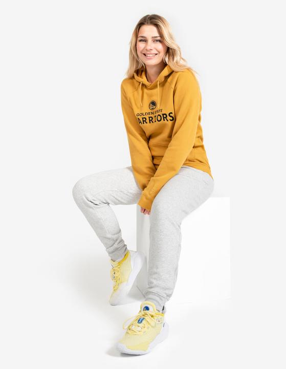 Actual product image Tarmak Women's/Men's Hooded Sweatshirt Golden State Warriors - Hoodie 900 NBA yellow (M)