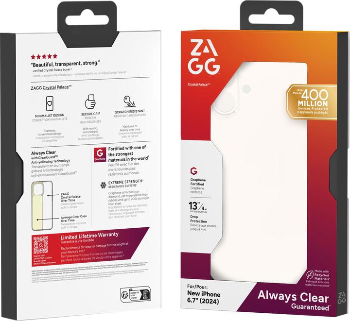 Immagine prodotto Zagg Crystal Palace (Apple iPhone 16 Plus)
