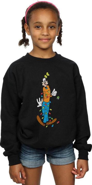 Actual product image Disney Girls Goofy Christmas Lights Sweatshirt (140, 146)