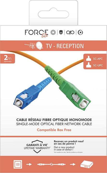 Produktbild Force Power Glasfaser Kabel SC/APC Free Monomode 2m (2 m)
