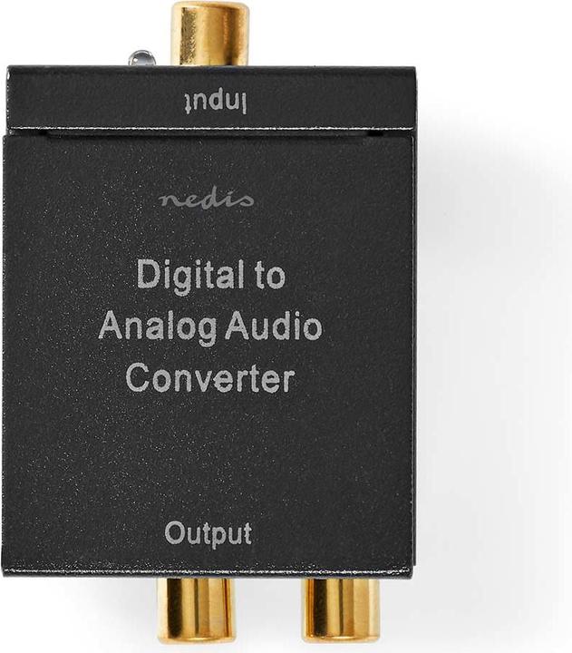 Nedis Digital Audio Converter 1-Way Connection Input: 1x Digital RCA / 1x TosLink Connection Output: (0.05 m)