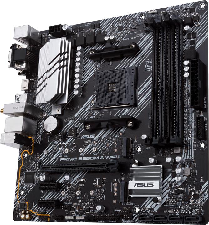 Produktbild ASUS PRIME B550M-A WIFI II (AM4, AMD B550, mATX)