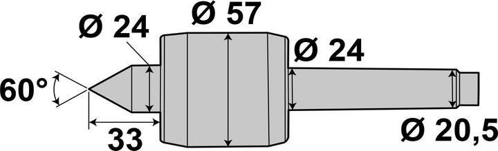 Immagine prodotto Paulimot Mitlaufende Zentrierspitze MK3