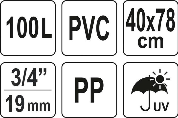 Image du produit Flo-pak FLO Baril d'eau pliable 100 litres PVC 89700 (100 l)