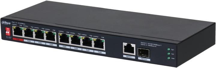 Produktbild Dahua Switch||PFS3110-8ET1GT1GF-96|Desktop/pedestal|8x10Base-T / 100Base-TX|1x10Base-T / 100Base-TX / 1000 (8 Ports)