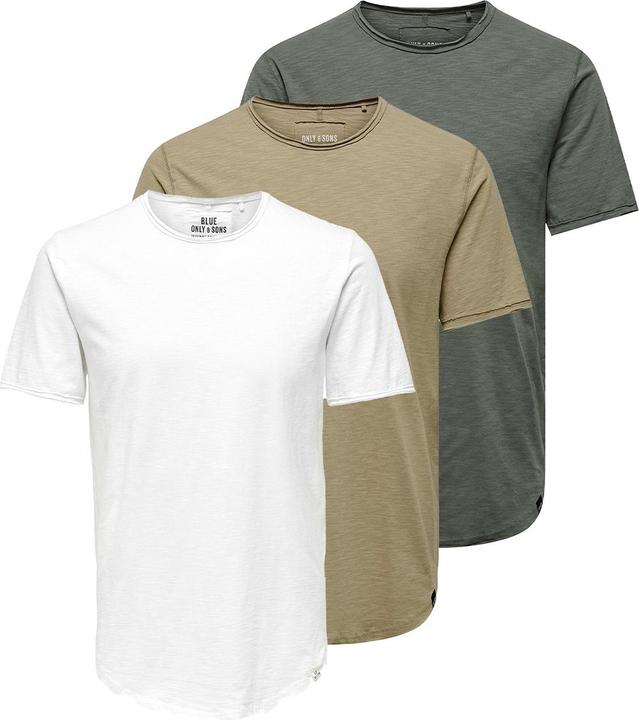 Only & Sons 3er Pack BENNE T-Shirt
