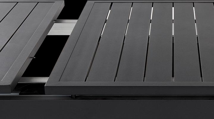 Produktbild Beliani Gartentisch Aluminium schwarz 180 / 240 x 90 cm ausziehbar VALCANETTO (90 cm)
