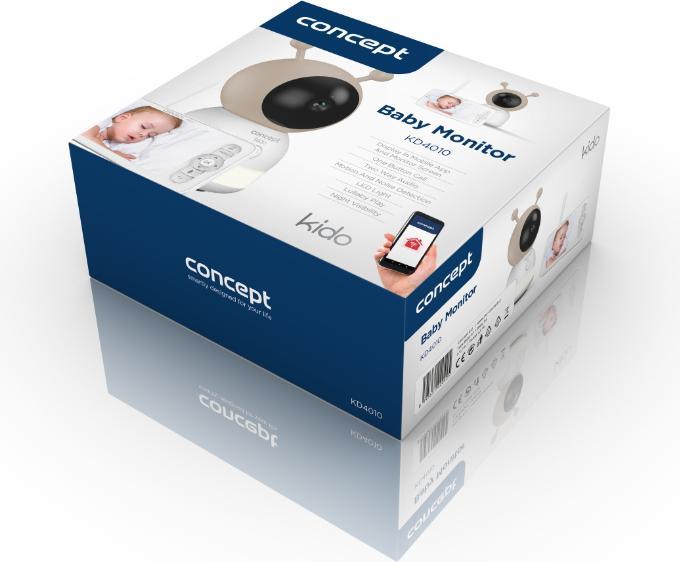 Produktbild Concept Mobiles Kindermädchen KIDO KD4010 (Babyphone mit Kamera, 300 m)