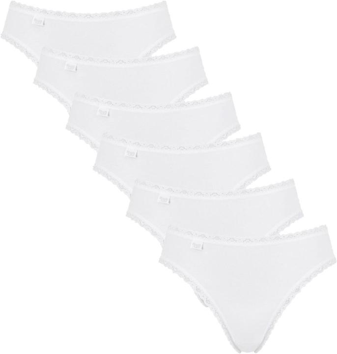 Immagine prodotto Sloggi Confezione da 6 slip Tai in pizzo di cotone 24/7 (40, L, confezione da 6)