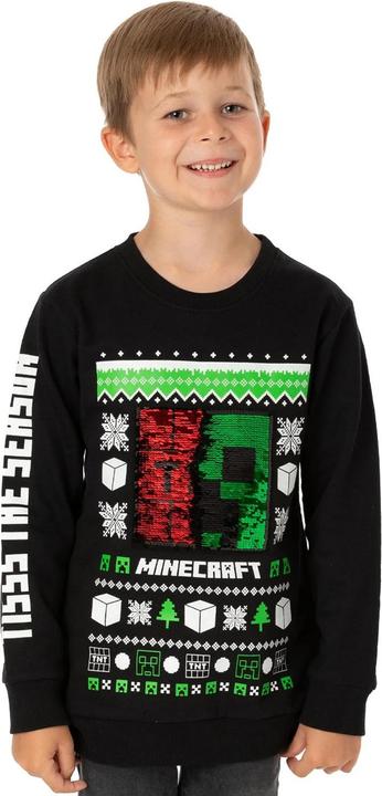 Immagine prodotto Minecraft Maglia con paillettes design natalizio (116)