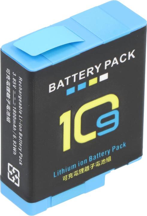 AccuCell Akku passend für GoPro Hero 9 Hero 10 Li-ion 3,85V 1800mAh 6,9Wh (Akku)