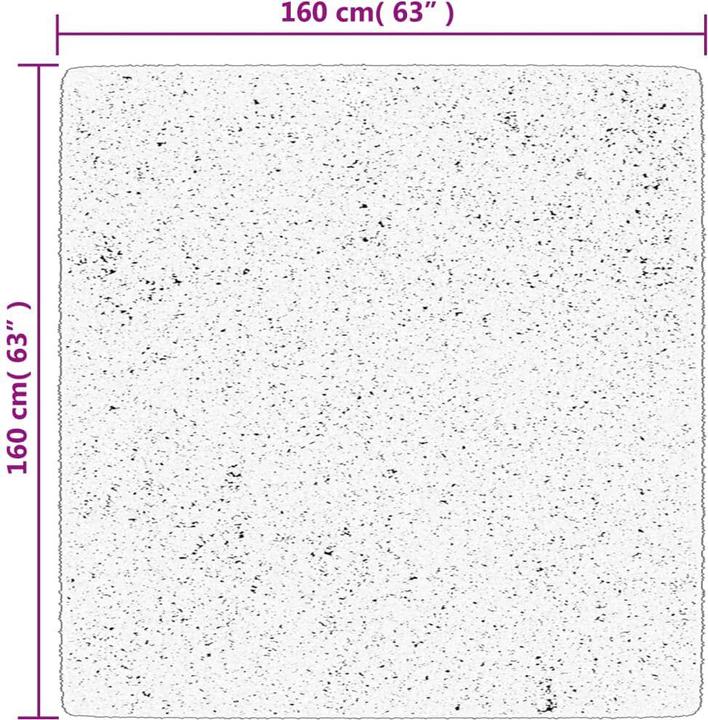 Produktbild VidaXL Teppich Shaggy Hochflor Modern (160 x 160 cm)