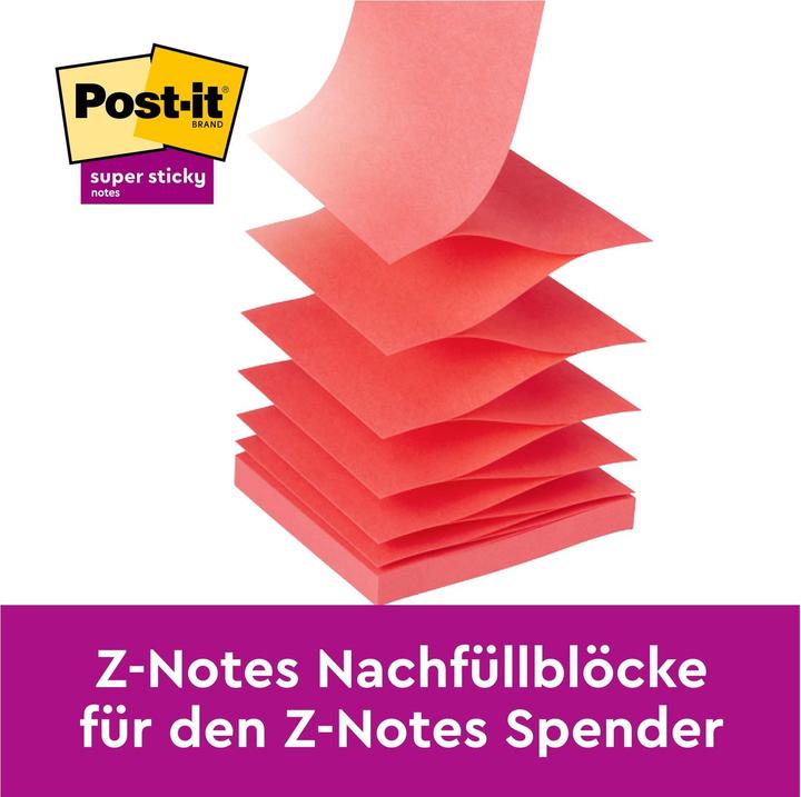 Produktbild Post-it Super Sticky Z-Notes 20 + 4 (9 x 9 x 25 cm)