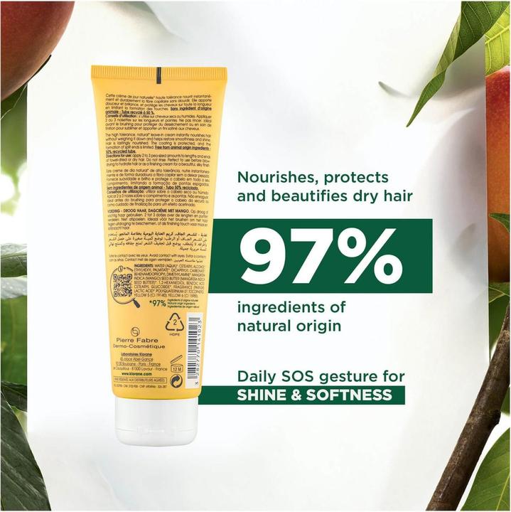 Immagine prodotto Klorane Crema da giorno per capelli al mango (125 ml)