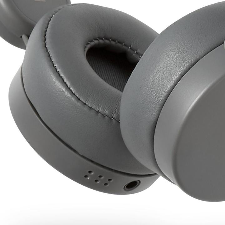 Actual product image Nedis On-ear headphones with cable On-ear headphones with cable 3.5 mm cable length: 1.20 m 85 dB Grey (Cable)