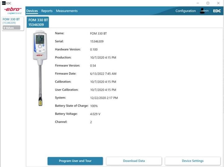 Energie-Label Xylem Easy Data Collector Mess-Software